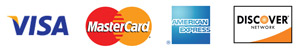 We accept major credit cards